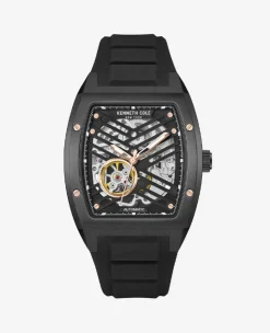 Automatic Silicone Strap Watch>Kenneth Cole Outlet