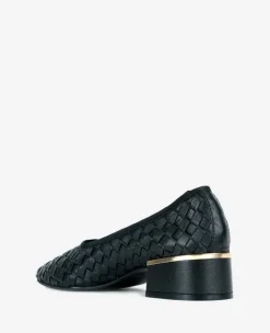 Birdie Woven Leather Pump><noscript><img width=