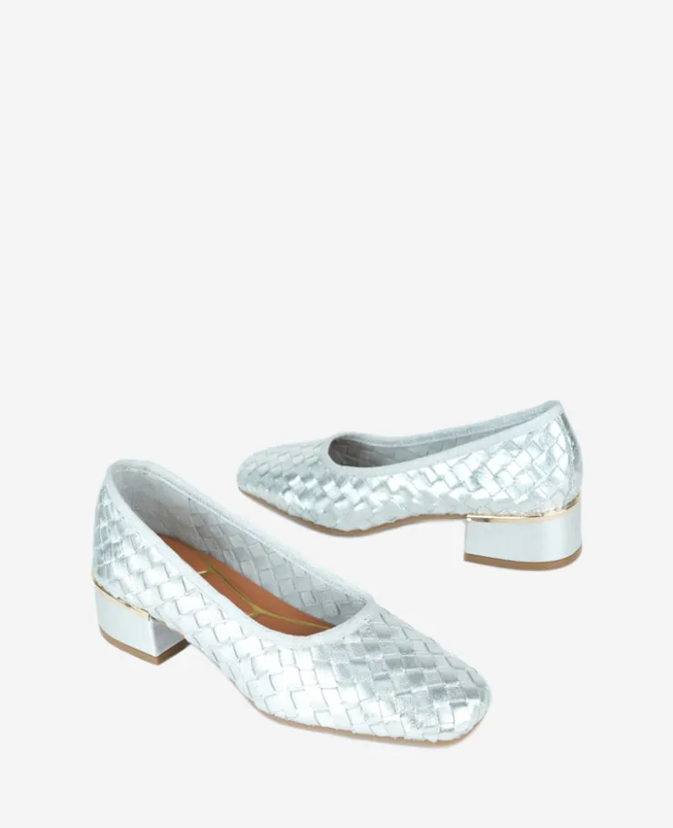 Birdie Woven Metallic Leather Pump>Kenneth Cole Best