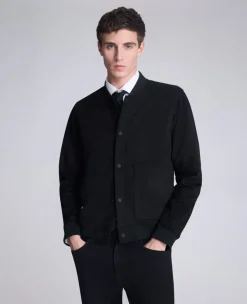 Bomber Collar Trucker Jacket>Kenneth Cole