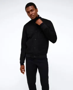 Bomber Collar Trucker Jacket><noscript><img width=