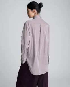 Boyfriend Button Down Shirt With Tie><noscript><img width=