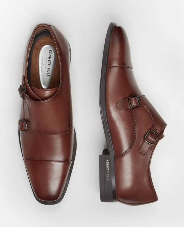 Charles Double Monk Strap Cap Toe Oxford>Kenneth Cole