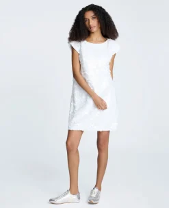 Circle Sequin Sleeveless Wedge Shift Dress><noscript><img width=