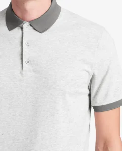 Colorblock Collar Solid Short Sleeve Polo><noscript><img width=