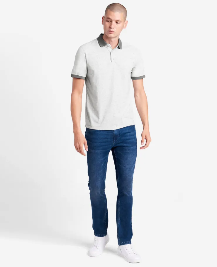 Colorblock Collar Solid Short Sleeve Polo>Kenneth Cole Hot