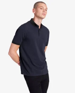 Colorblock Collar Solid Short Sleeve Polo>Kenneth Cole Hot