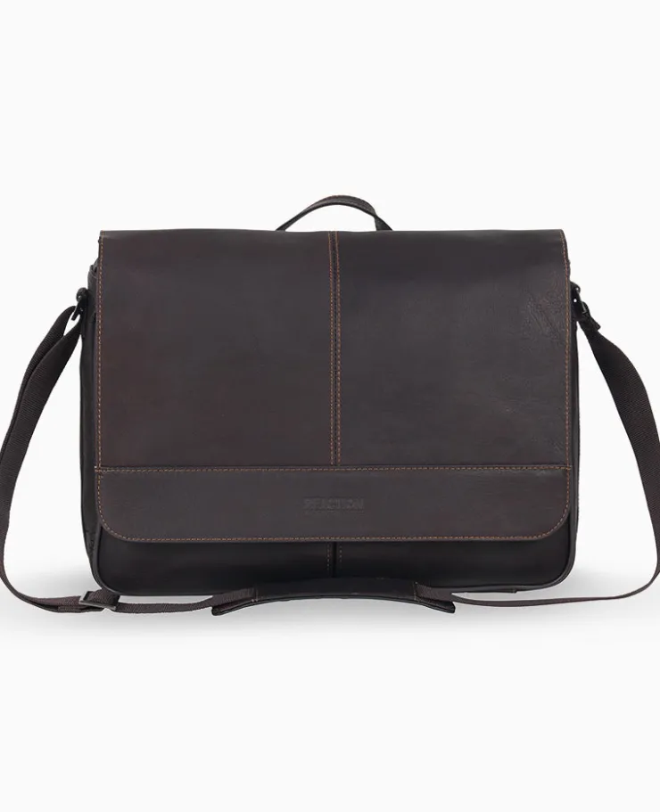 Columbian Leather Crossbody 15.6-Inch Laptop & Tablet Messenger Bag>Kenneth Cole Best