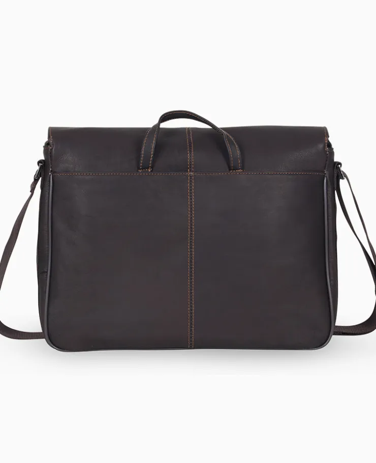 Columbian Leather Crossbody 15.6-Inch Laptop & Tablet Messenger Bag>Kenneth Cole Best