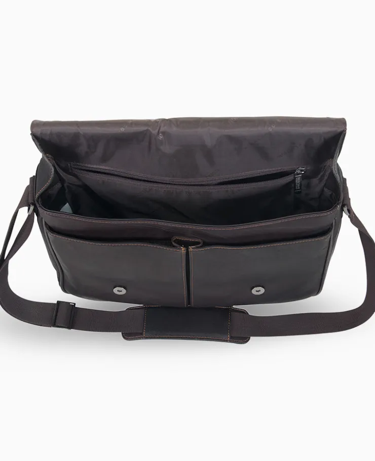 Columbian Leather Crossbody 15.6-Inch Laptop & Tablet Messenger Bag>Kenneth Cole Best