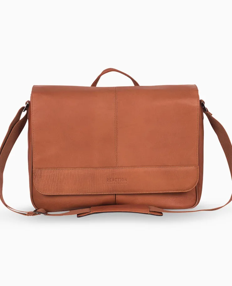 Columbian Leather Crossbody 15.6-Inch Laptop & Tablet Messenger Bag>Kenneth Cole Hot