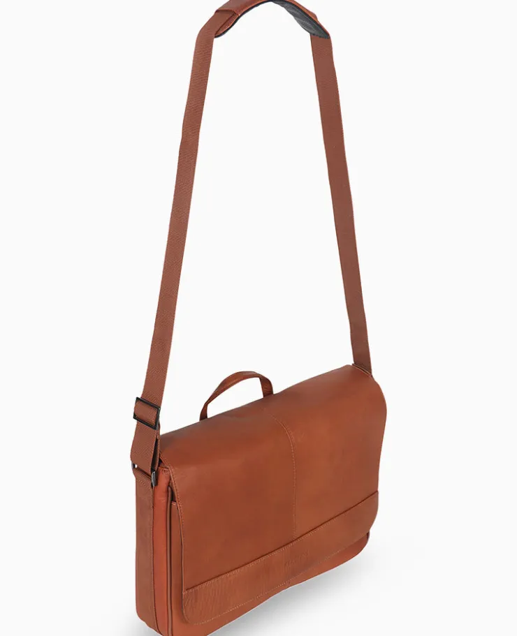 Columbian Leather Crossbody 15.6-Inch Laptop & Tablet Messenger Bag>Kenneth Cole Hot
