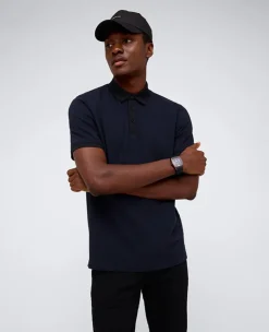 Contrast Placket Button Polo>Kenneth Cole New