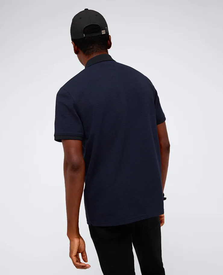 Contrast Placket Button Polo>Kenneth Cole New