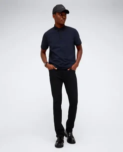 Contrast Placket Button Polo><noscript><img width=