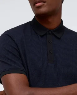 Contrast Placket Button Polo><noscript><img width=