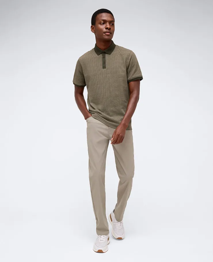 Contrast Placket Button Polo>Kenneth Cole Best