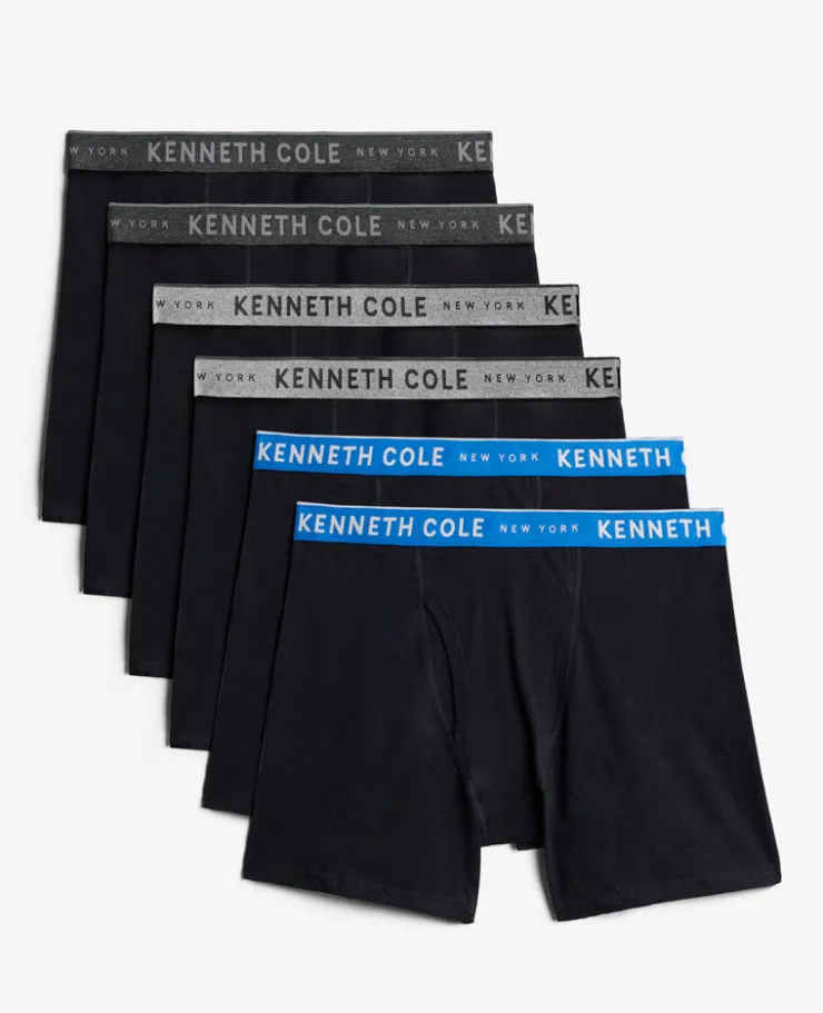 Cotton Stretch Boxer Briefs 6-Pack>Kenneth Cole Discount