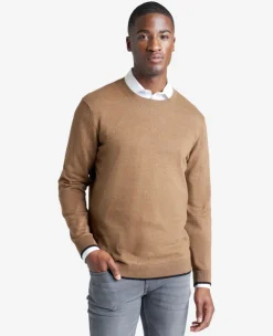 Crew Neck Sweater with Tipping Details><noscript><img width=
