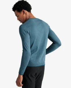 Crew Neck Sweater with Tipping Details><noscript><img width=