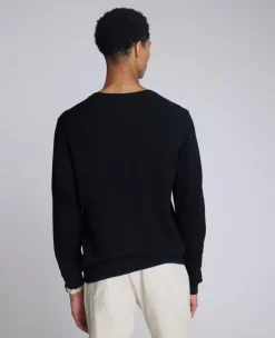 Crew Neck Sweater with Tipping Details><noscript><img width=