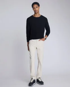 Crew Neck Sweater with Tipping Details><noscript><img width=