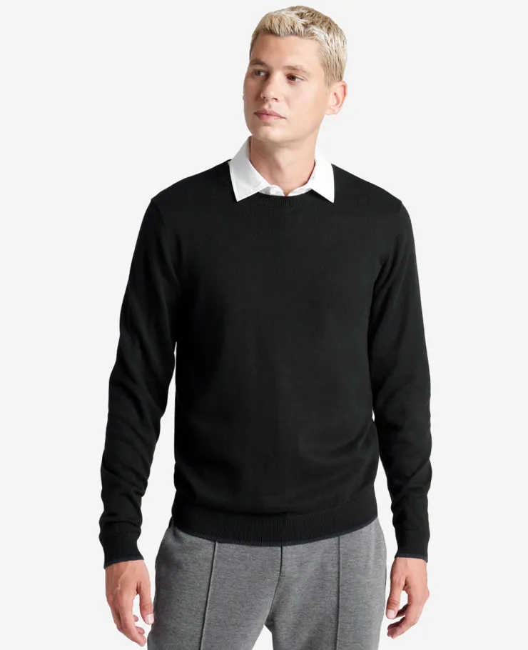 Crew Neck Sweater with Tipping Details>Kenneth Cole