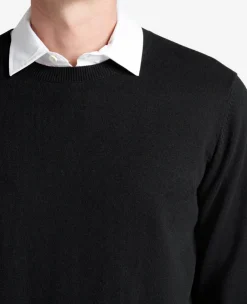Crew Neck Sweater with Tipping Details><noscript><img width=