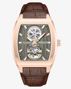 Curved Automatic Strap Watch>Kenneth Cole Outlet