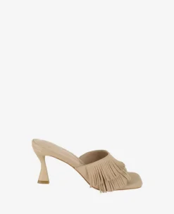 Darby Suede Fringe Heel>Kenneth Cole