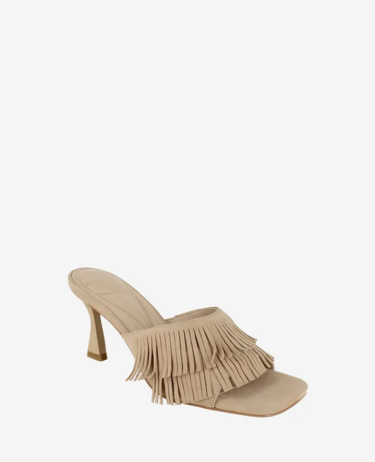Darby Suede Fringe Heel>Kenneth Cole
