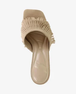Darby Suede Fringe Heel><noscript><img width=
