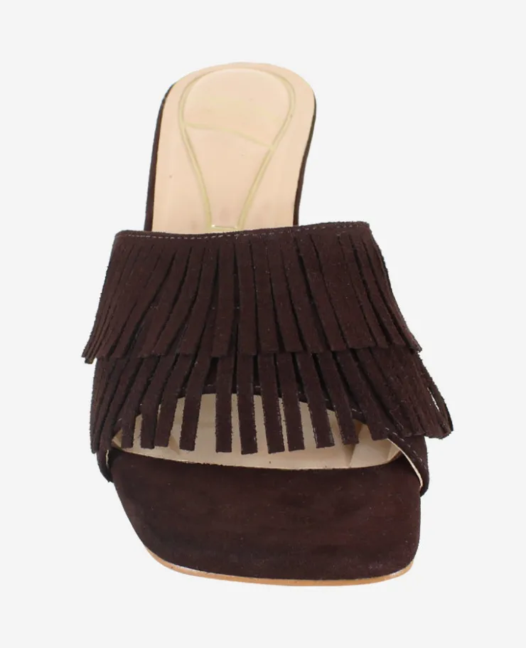 Darby Suede Fringe Heel>Kenneth Cole Online