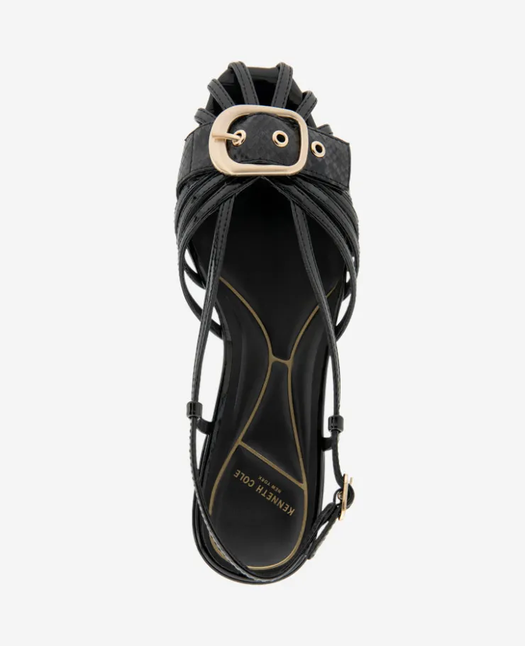 Farrah Patent Caged In Buckle Sandal>Kenneth Cole Discount