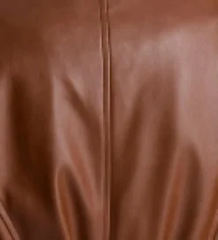 Faux Leather Belted Trench><noscript><img width=