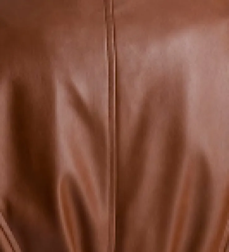 Faux Leather Belted Trench>Kenneth Cole New