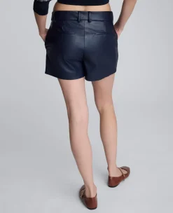Faux Leather Fly Front Short><noscript><img width=