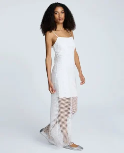 Fishnet Mesh Slip Maxi Dress><noscript><img width=