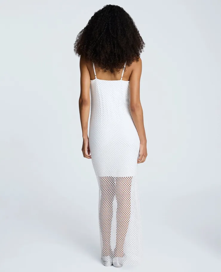 Fishnet Mesh Slip Maxi Dress>Kenneth Cole Clearance