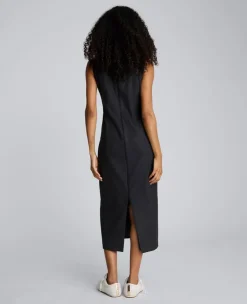 Flannel Midi Sheath Dress><noscript><img width=