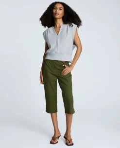 Fly Front Invisible Zip Pedal Pusher Pant>Kenneth Cole Discount