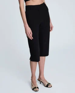 Fly Front Invisible Zipper Pedal Pusher Pant><noscript><img width=