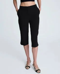 Fly Front Invisible Zipper Pedal Pusher Pant><noscript><img width=