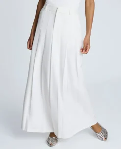Fly Front Pleated Maxi Skirt><noscript><img width=