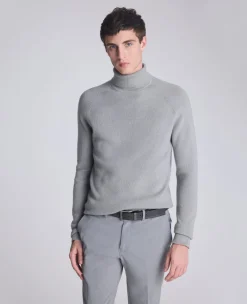 Foldover Turtleneck Sweater><noscript><img width=