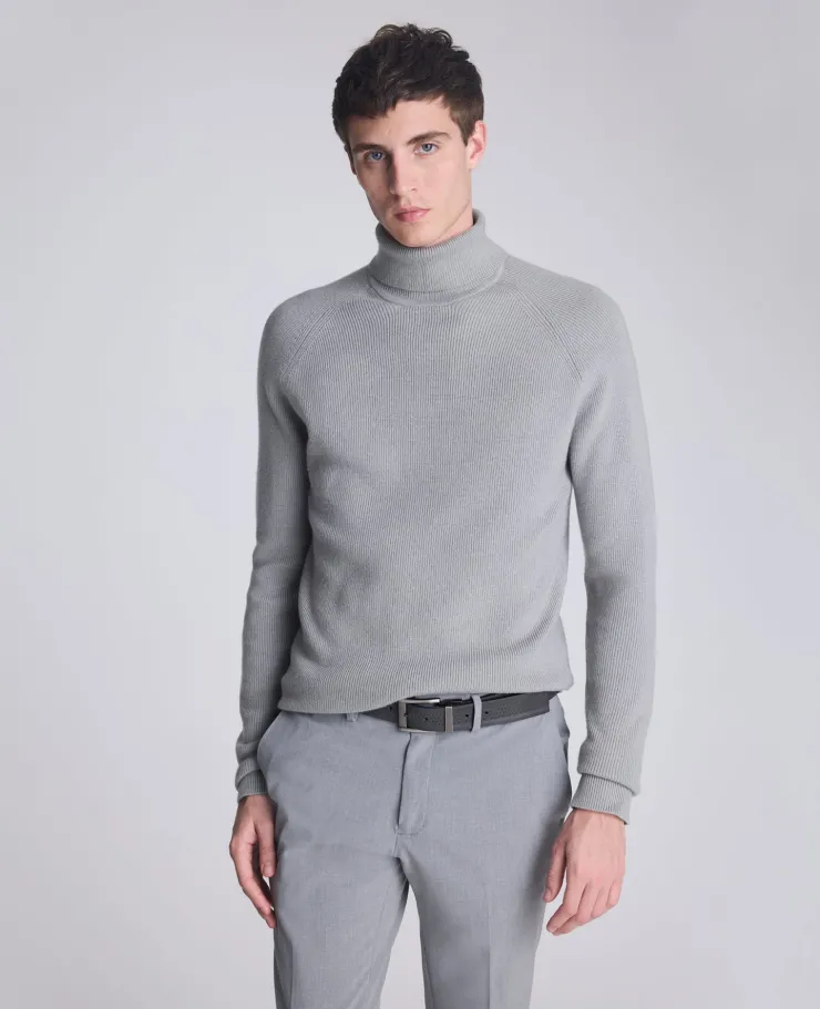 Foldover Turtleneck Sweater>Kenneth Cole