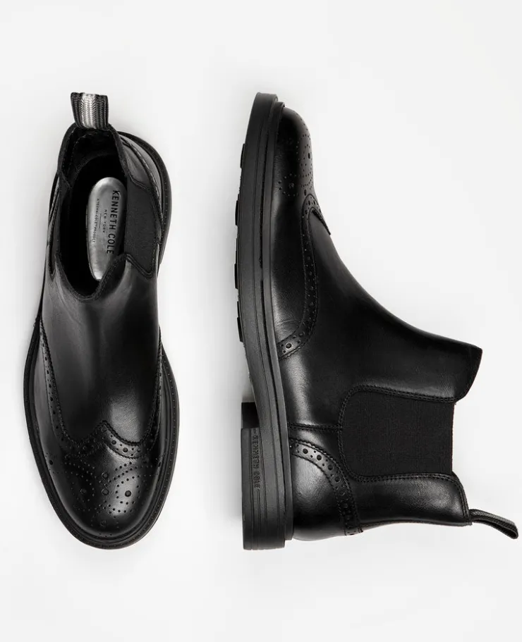 Frank Double Gore Wingtip Chelsea Boot>Kenneth Cole