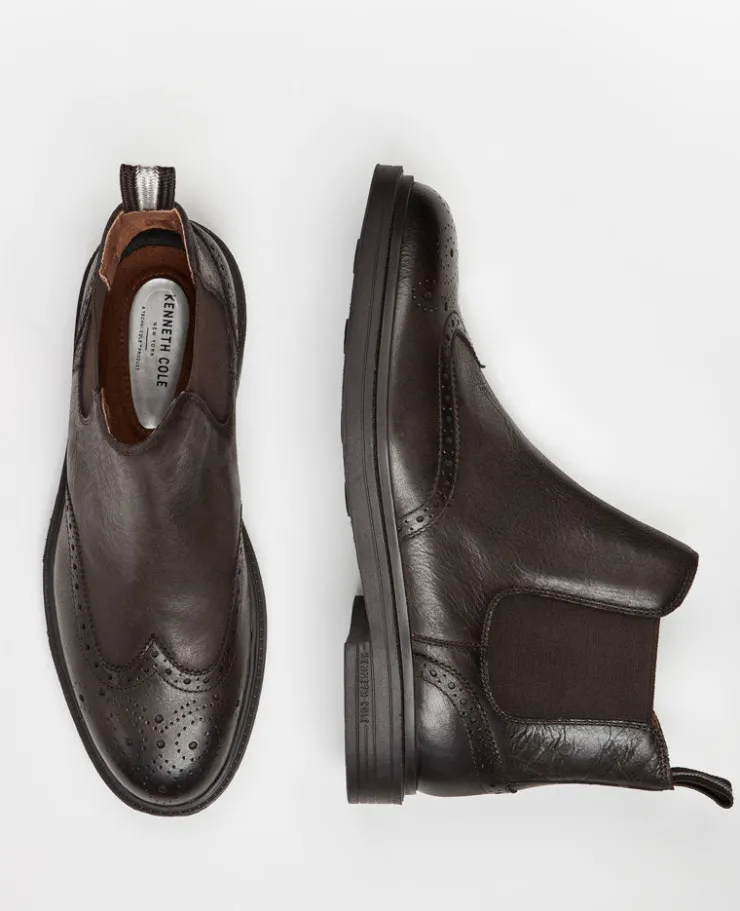Frank Double Gore Wingtip Chelsea Boot>Kenneth Cole New