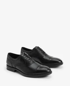Futurepod Leather Lace-Up Oxford with Medallion Cap Toe><noscript><img width=