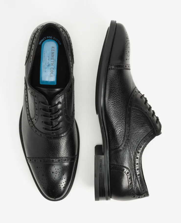 Futurepod Leather Lace-Up Oxford with Medallion Cap Toe>Kenneth Cole Discount